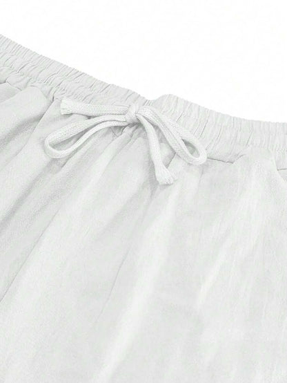 MATHIS | PANTALON LÉGER EN LIN AVEC CORDON