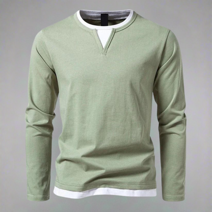 MANSSINO™ | Men's Premium Cotton V-Neck Pullover