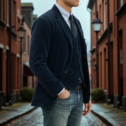 MANSSINO™ | Corduroy Blazer Vest Set