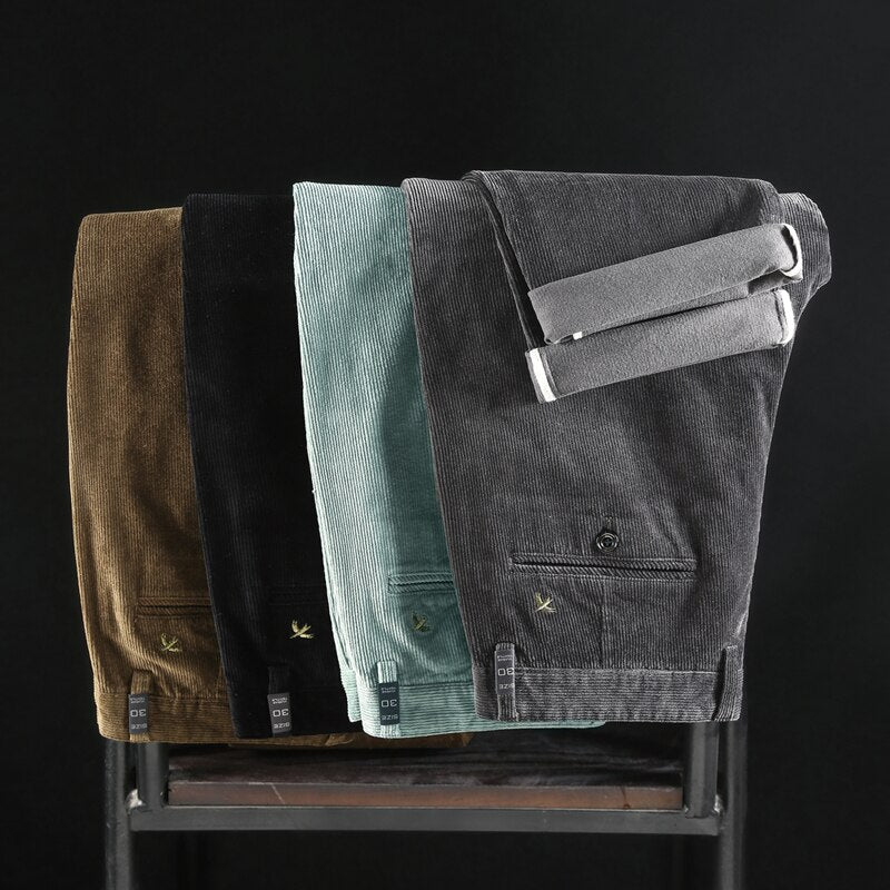 MONVIEL | Mid-rise corduroy trousers