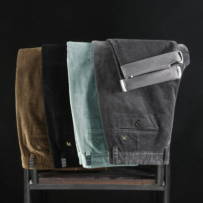 MONVIEL | Mid-rise corduroy trousers