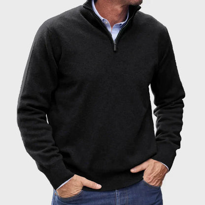 MANSSINO™ | Men's Slim Fit Quarter-Zip Pullover