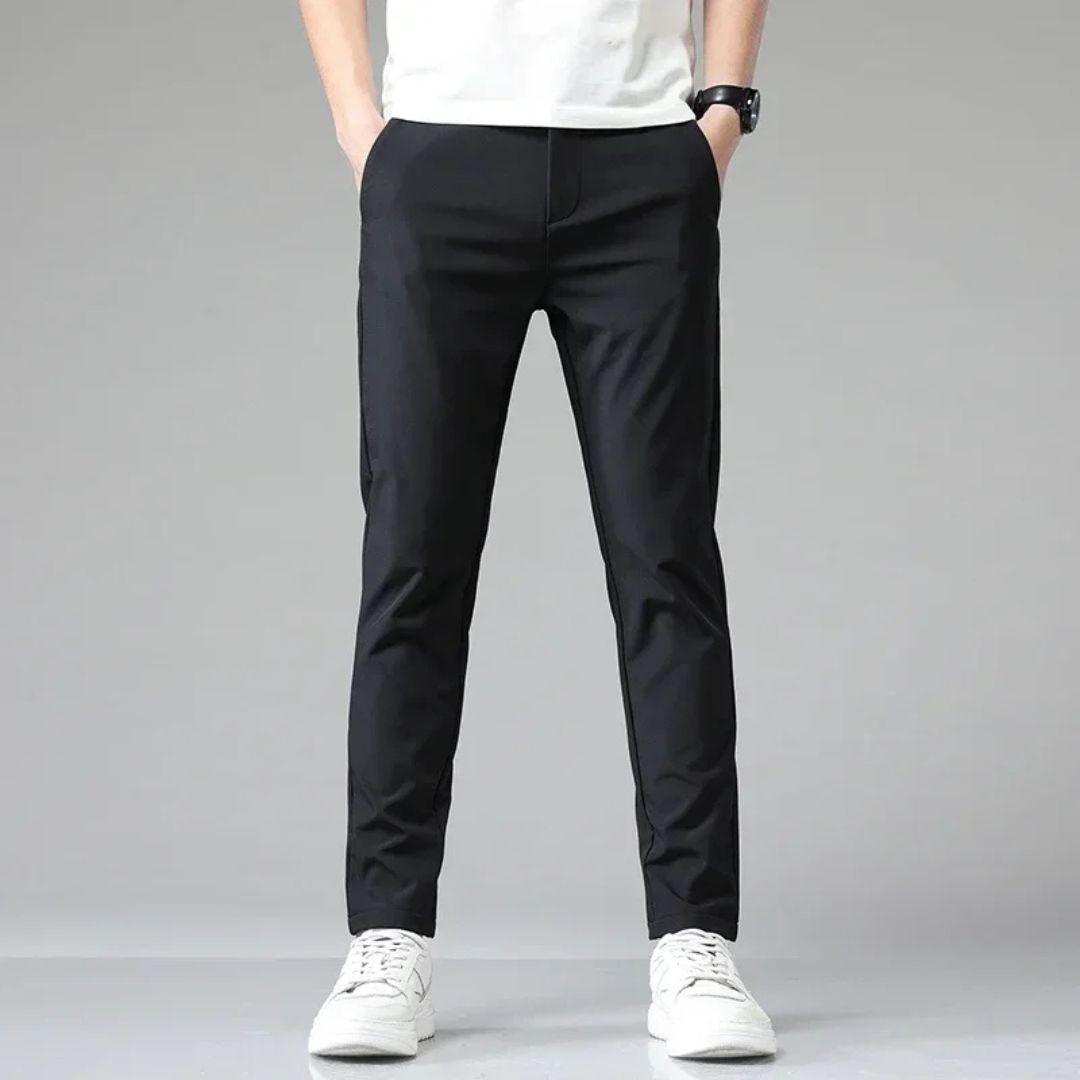 MONVIEL™ | Men's Elastic-Waist Slim Stretch Trousers