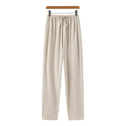 MONVIEL | Slim-fit linen trousers
