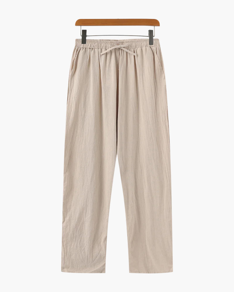 MONVIEL | Lightweight Breathable Linen Trousers