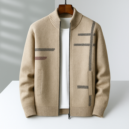 MANSSINO™ | Knit Zip-Up Jacket