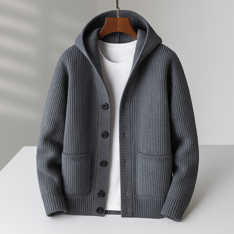MANSSINO™ | Hooded Zip Cardigan