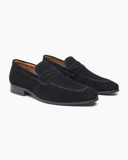 MONVIEL | Suede penny loafers