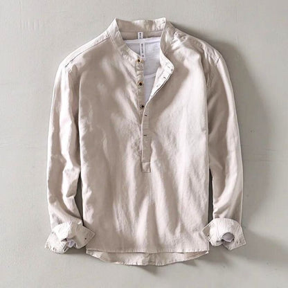 Arnaud™ | Chemise en lin col tunisien