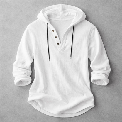 MONVIEL | Linen Hooded Shirt