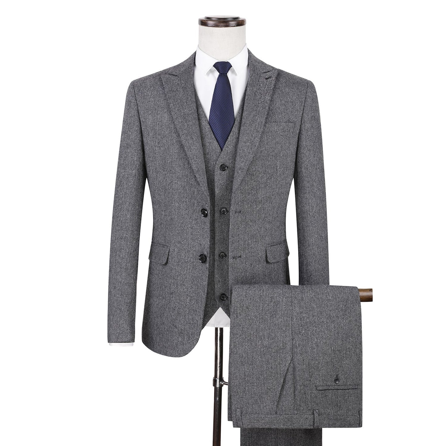 MONVIEL | Tweed three-piece suit