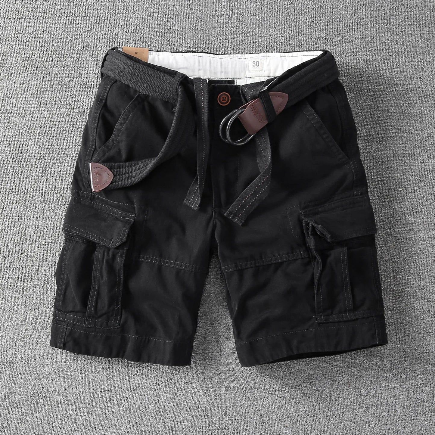 MANSSINO™ | Men's Cotton Cargo Shorts with Belt
