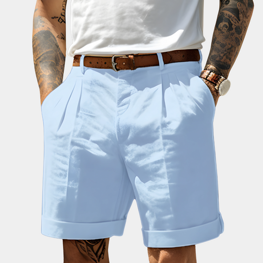 LAURENT MONACO | BERMUDAS ÉLÉGANTS EN COTON RESPIRANT