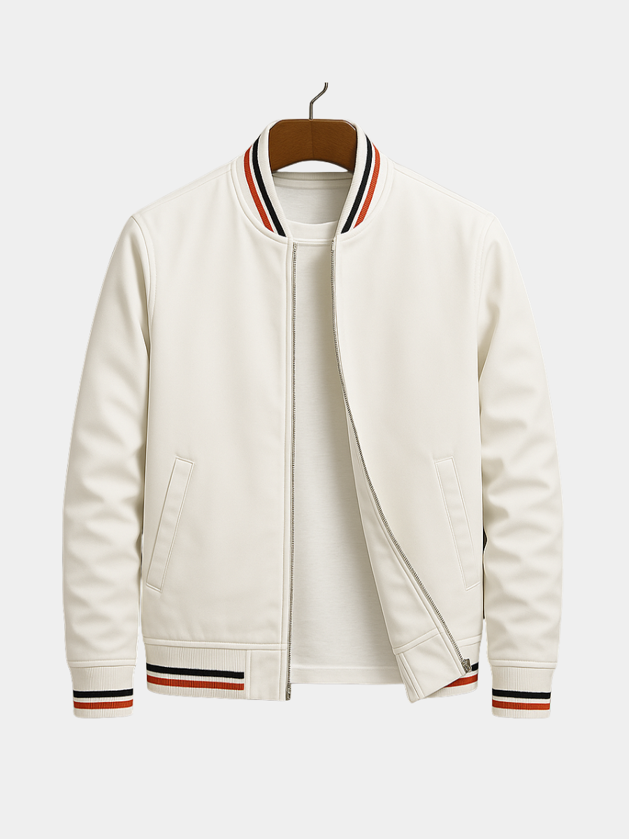 LAURENT MONACO | VESTE BOMBER D'ÉTÉ AVEC RAYURES