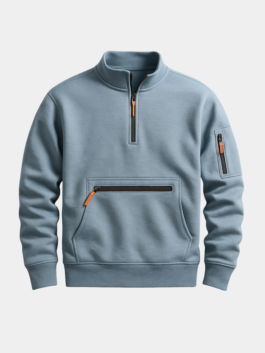 MANSSINO™ | Men's Knitted Fleece Pullover with Sleeve Pocket