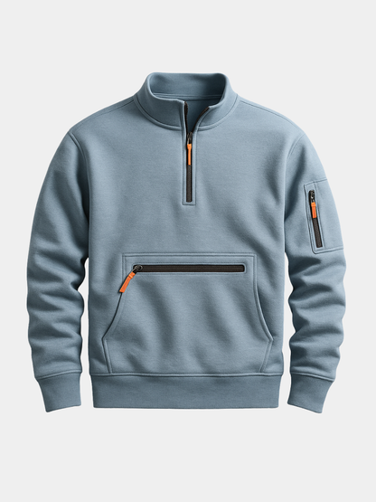 MANSSINO™ | Men's Knitted Fleece Pullover with Sleeve Pocket