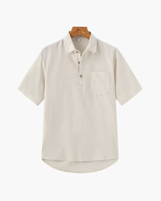 Alexandre™ | Linen polo shirt