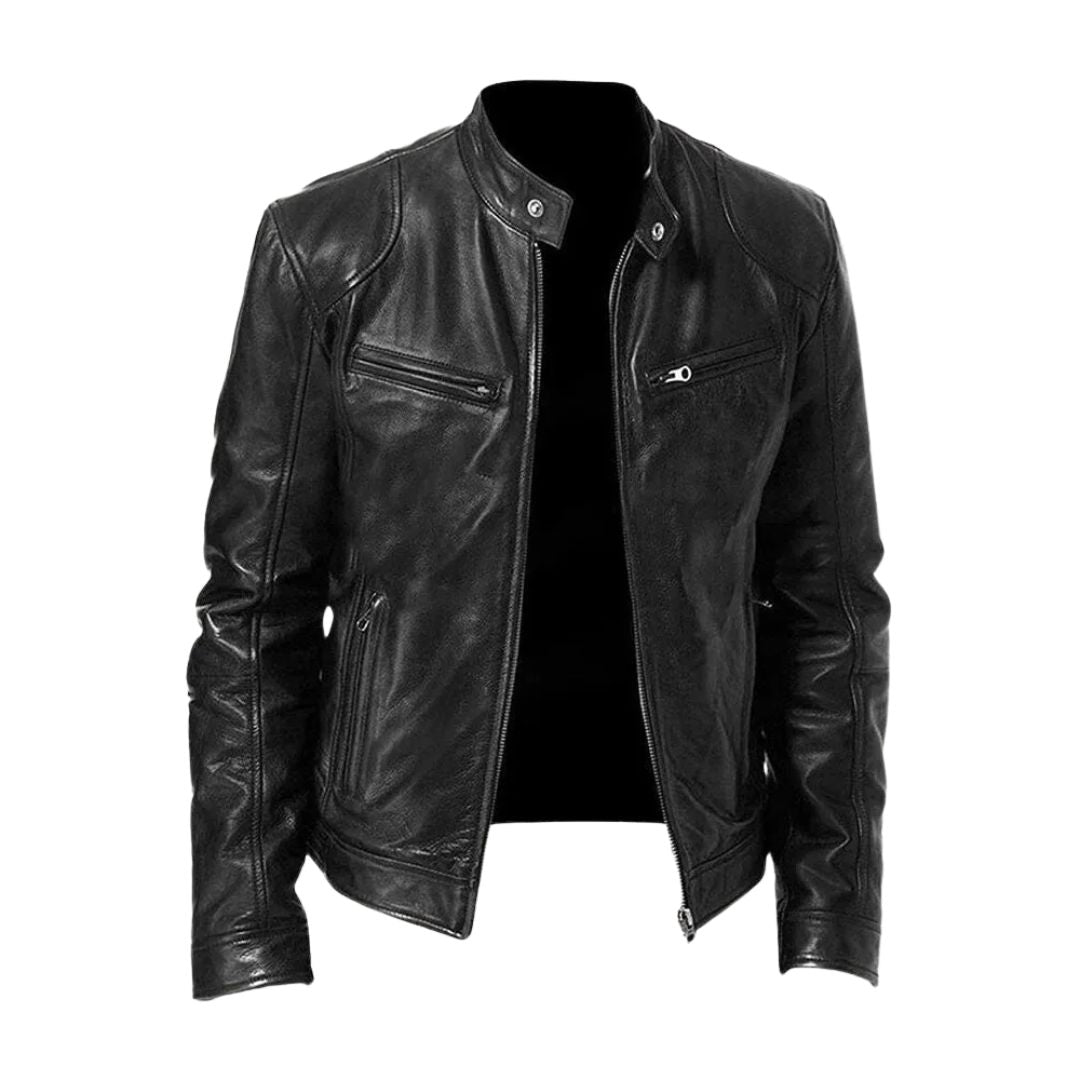 MANSSINO™ | Slim Fit Leather Jacket