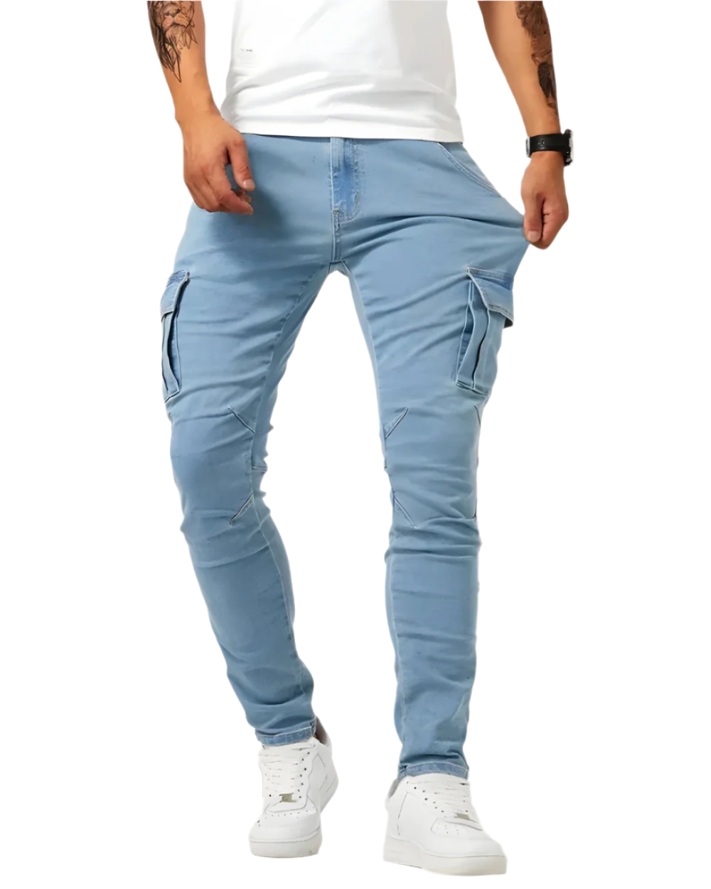 Elouan™ | Pantalon cargo stretch homme
