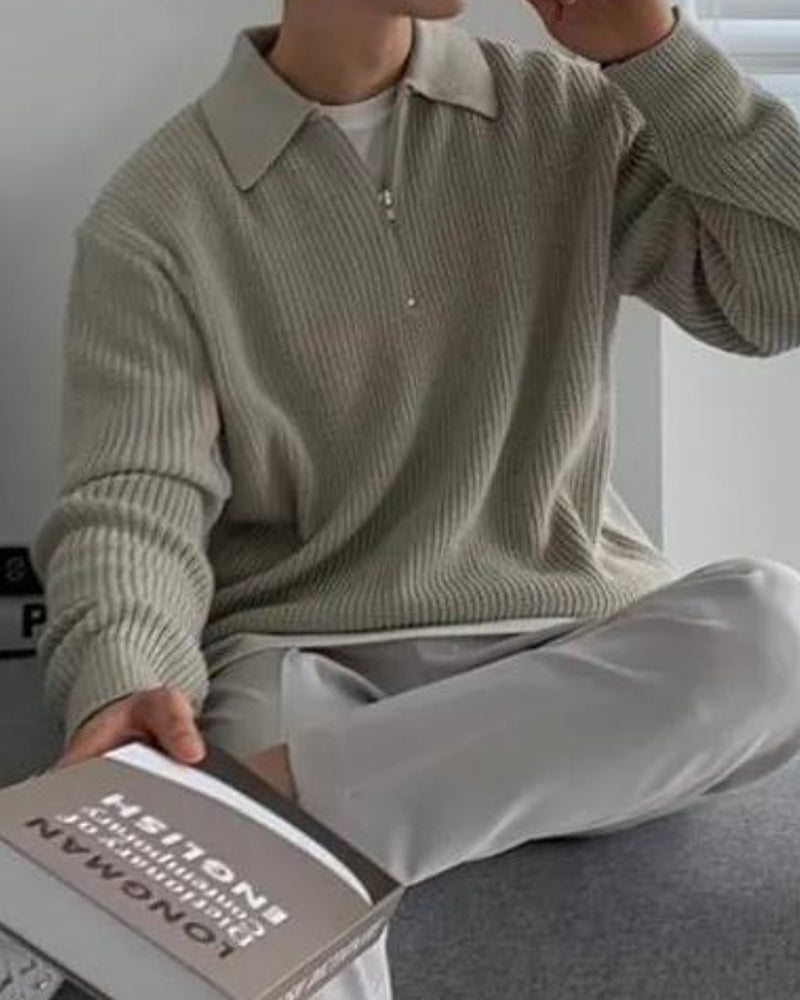 MONVIEL | COTTON HALF ZIP