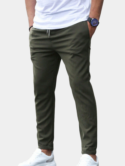 LAURENT MONACO | PANTALONS CASUAL PREMIUM LÉGERS À JAMBE DROITE