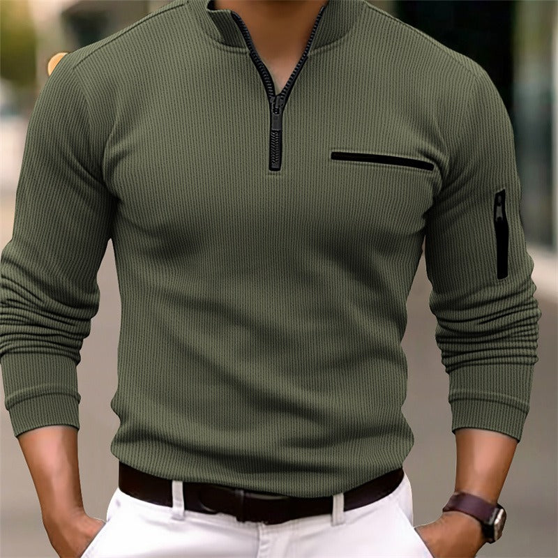 Étienne™ | Chemise manches longues col zippé