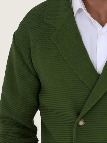 MANSSINO™ | Wool-Blend Jacket-Style Cardigan