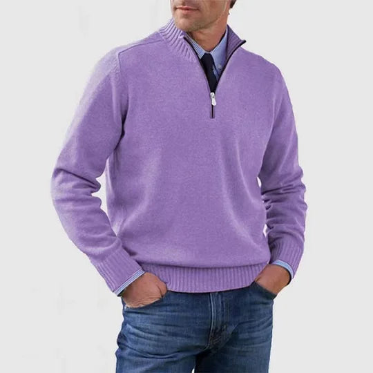 MONVIEL™ | Anti-Pill Mid-Zip Knit