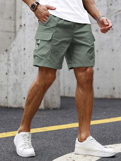 MANSSINO™ | Men's Relaxed Polyester Cargo Shorts