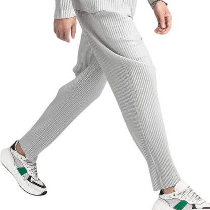 MONVIEL | Ribbed cotton trousers
