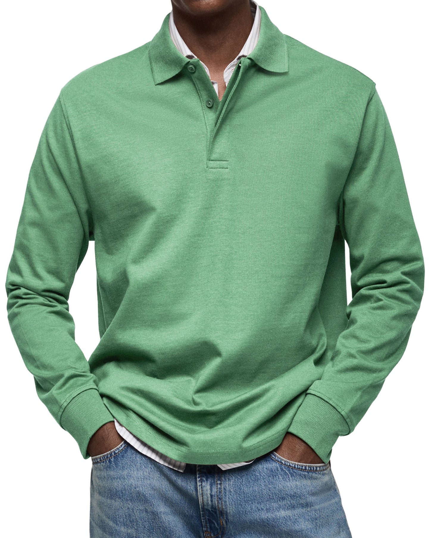 MONVIEL™ | Long Sleeve Polo Shirt