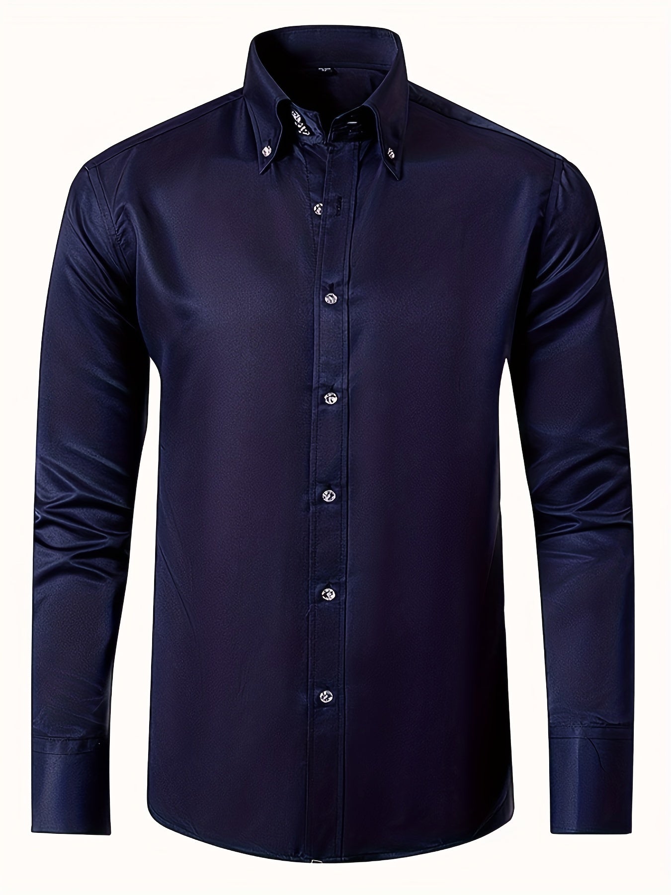 MONVIEL™ | Men's Satin-Finish Long-sleeve Shirt