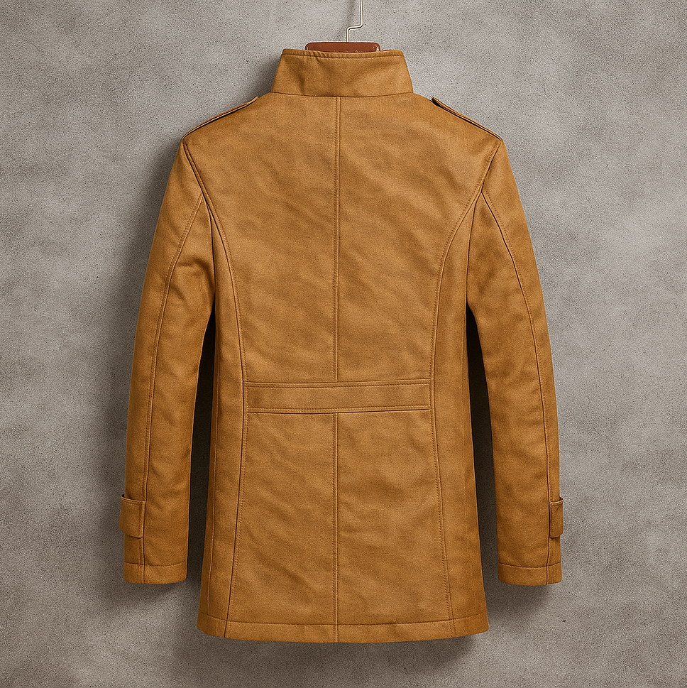 MANSSINO™ | Merino-Lined Suede Coat