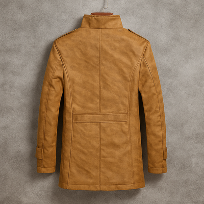 MANSSINO™ | Merino-Lined Suede Coat