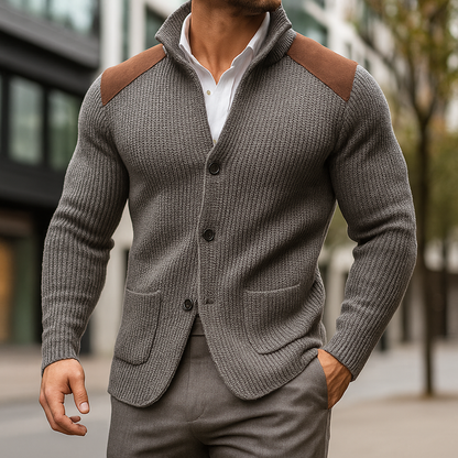 MONVIEL™ | Mens Textured-Knit Blazer