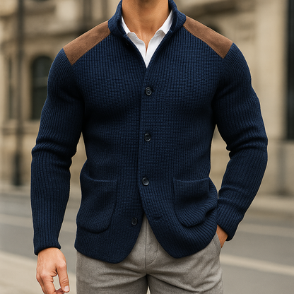 MONVIEL™ | Mens Textured-Knit Blazer