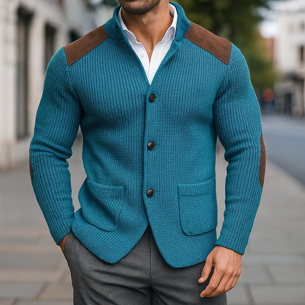 MONVIEL™ | Mens Textured-Knit Blazer
