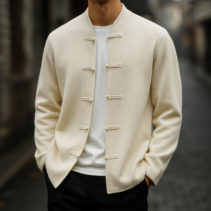 MONVIEL | Classic Stand-Collar Cardigan
