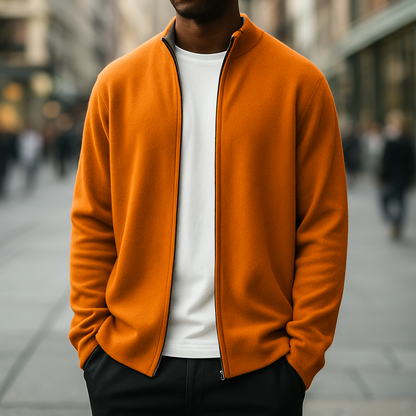 MANSSINO™ | Full-Zip Fine Knit Cardigan