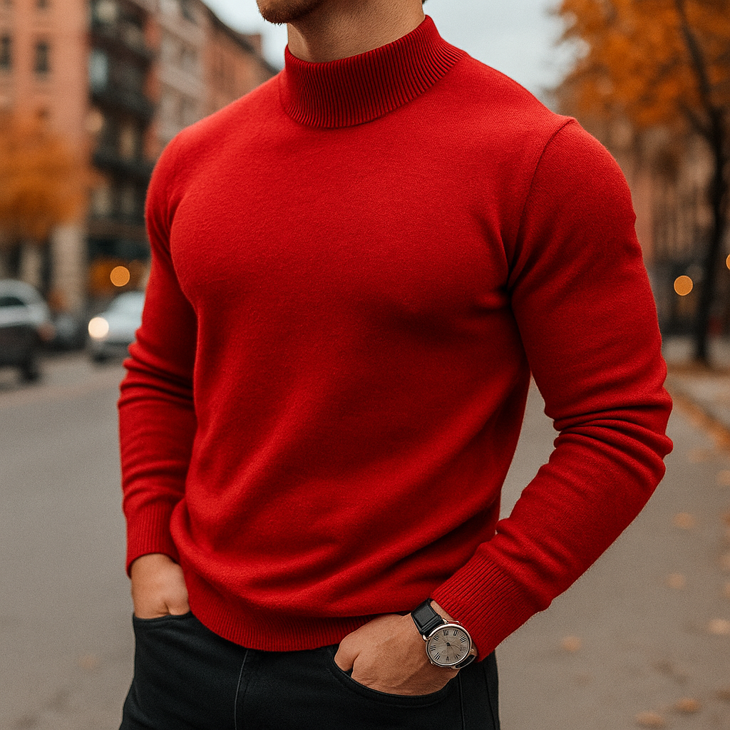 MANSSINO™ | Men's Half-Collar Knit Pullover