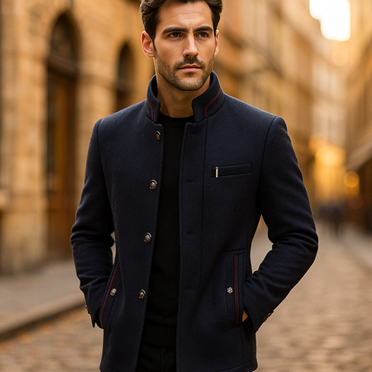 LAURENT MONACO | MANTEAU EN MÉLANGE DE LAINE POUR HOMME