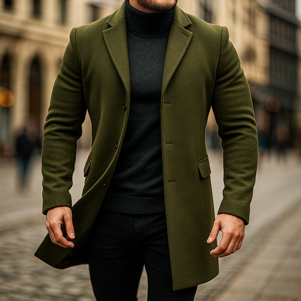 LAURENT MONACO | TRENCH EN LAINE POUR HOMMES