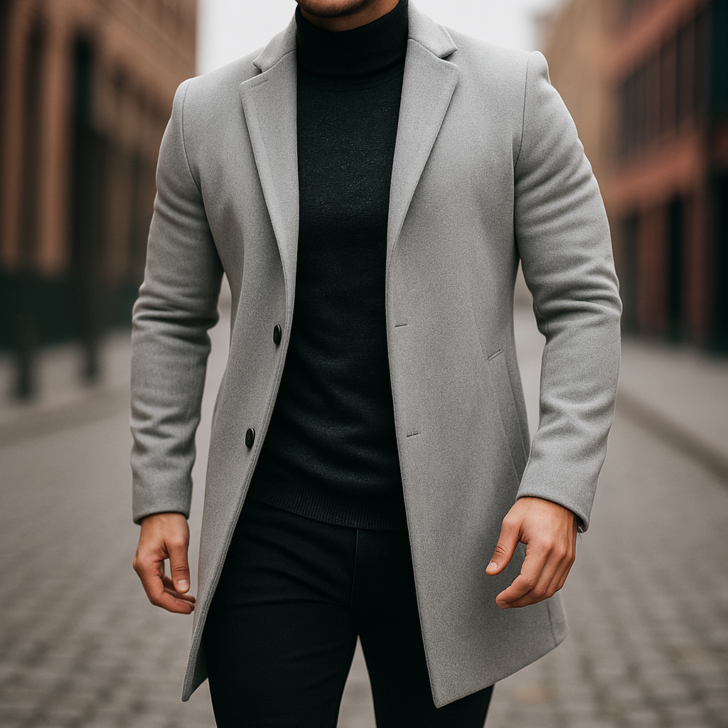 LAURENT MONACO | TRENCH EN LAINE POUR HOMMES