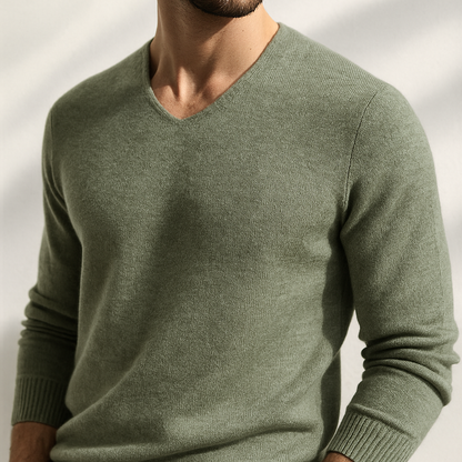 MANSSINO™ | Men's V-Neck Fine Fibre Pullover