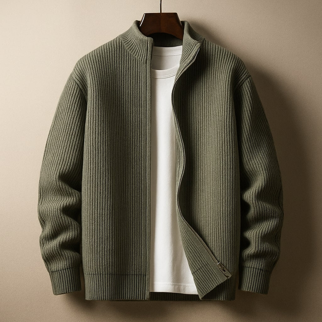 Brennan™ | Pull zippé côtelé homme
