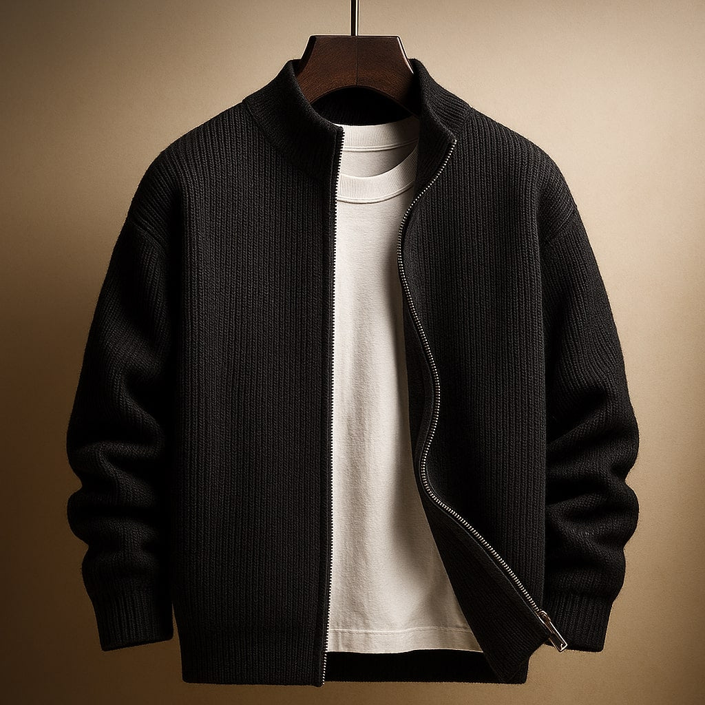 Brennan™ | Pull zippé côtelé homme