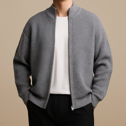 Brennan™ | Pull zippé côtelé homme
