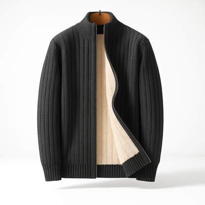 MANSSINO™ | Men's Ribbed Zip Cardigan