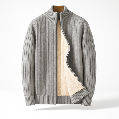 MANSSINO™ | Men's Ribbed Zip Cardigan