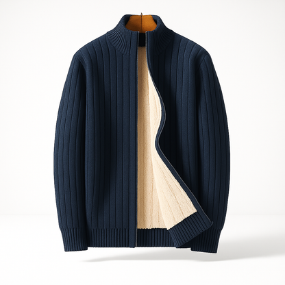 MANSSINO™ | Men's Ribbed Zip Cardigan
